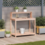 Voir la diapositive 3 : VIDAXL Table de rempotage avec etageres bois massif de douglas