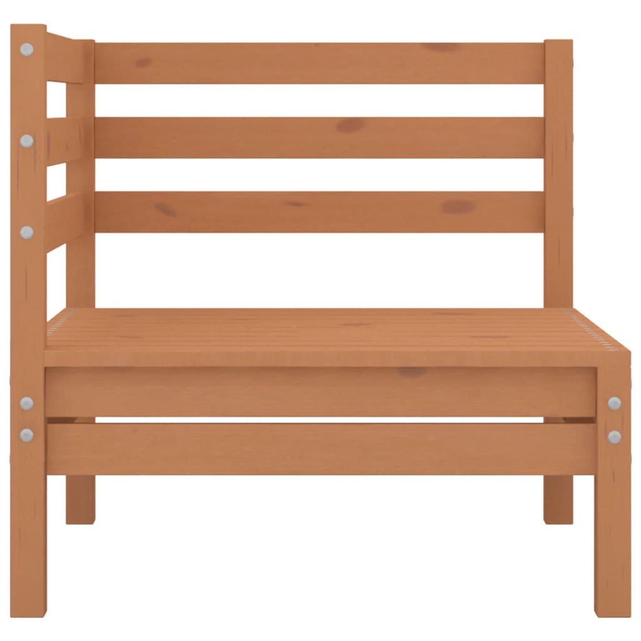 Voir la diapositive 5 : VIDAXL Salon de jardin 6 pcs marron miel bois de pin massif