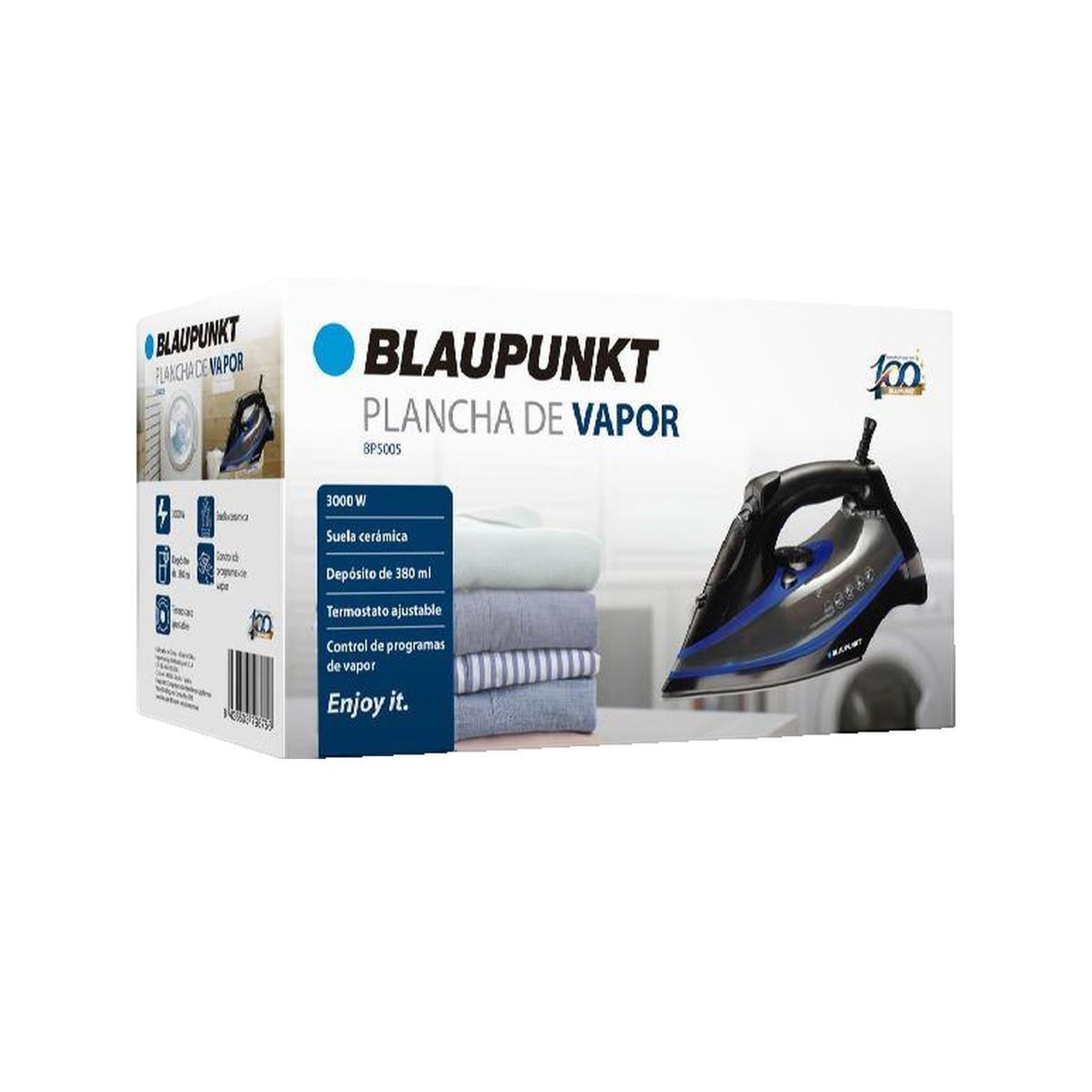 Voir la diapositive 2 : BLAUPUNKT Fer à repasser Blaupunkt Bp5005 semelle céramique