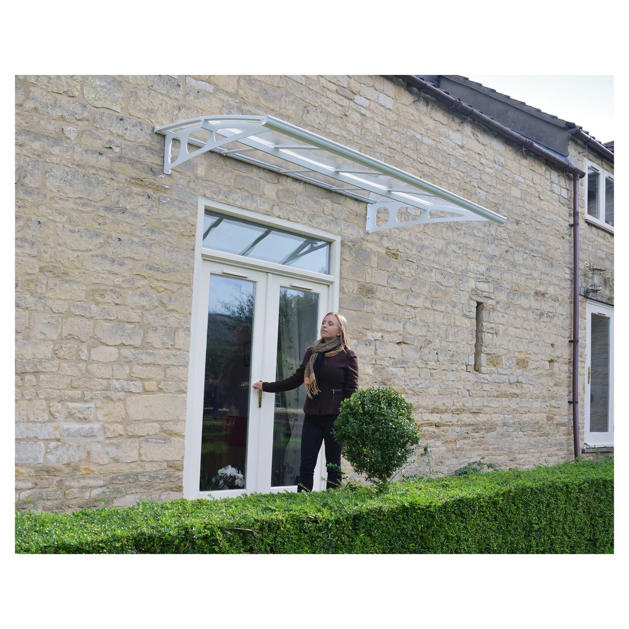 Voir la diapositive 1 : Canopia by PALRAM Marquise BORDEAUX 2230 Blanc