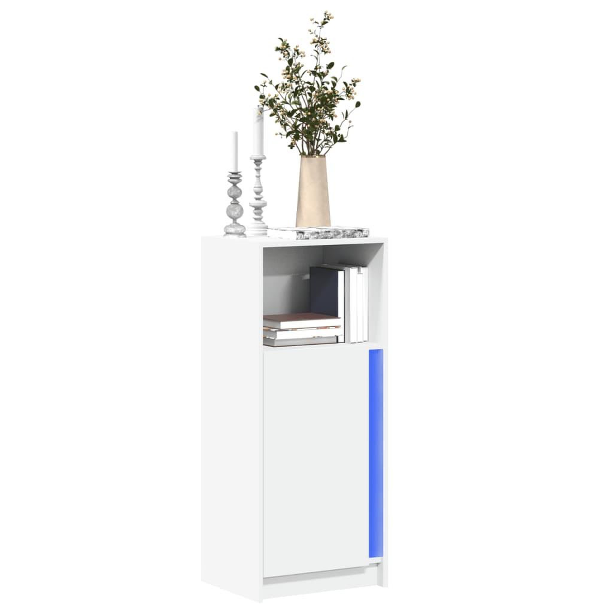 VIDAXL Buffet avec LED blanc 42,5x34x100 cm bois d'ingenierie