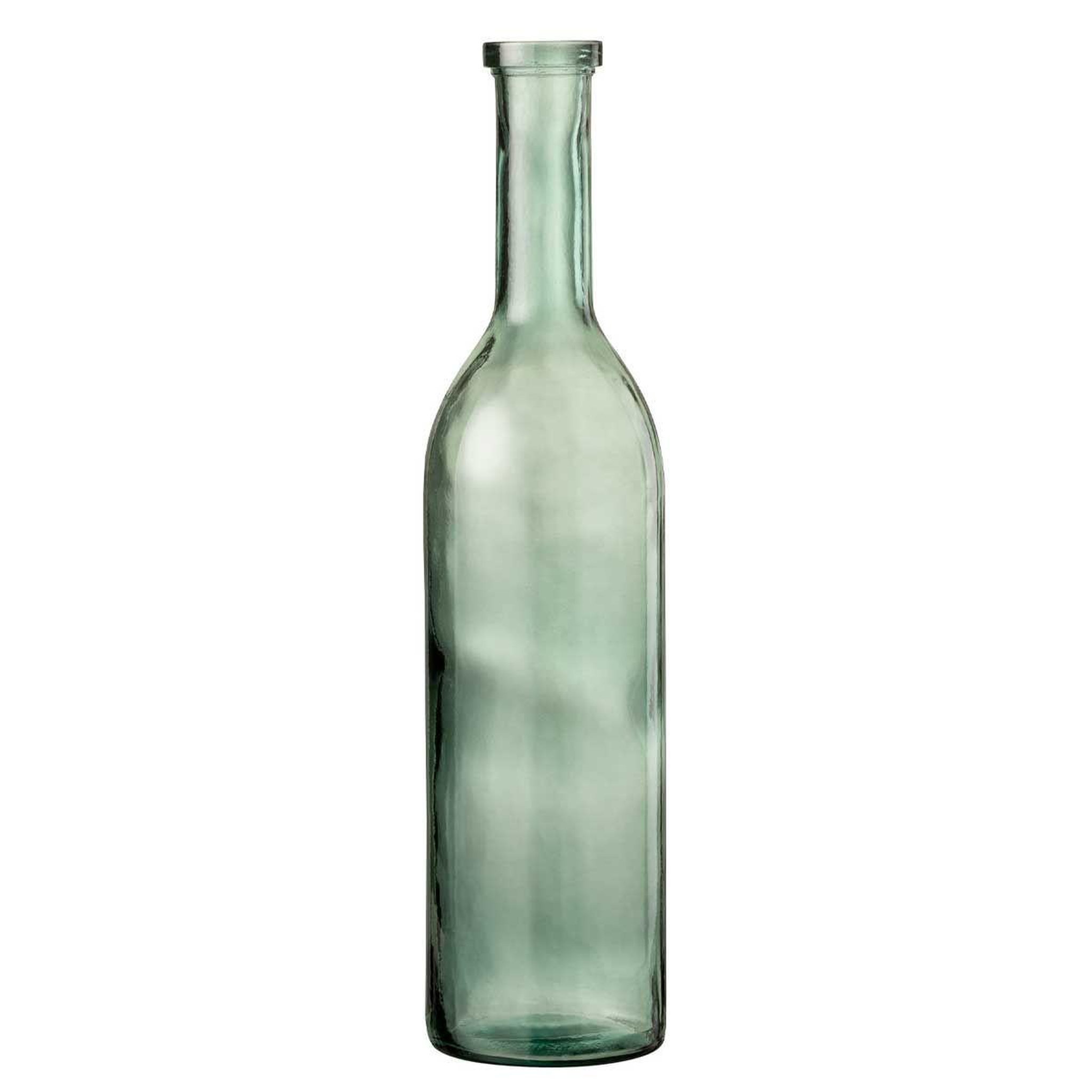 J-LINE Vase design en verre  carafe  75cm vert