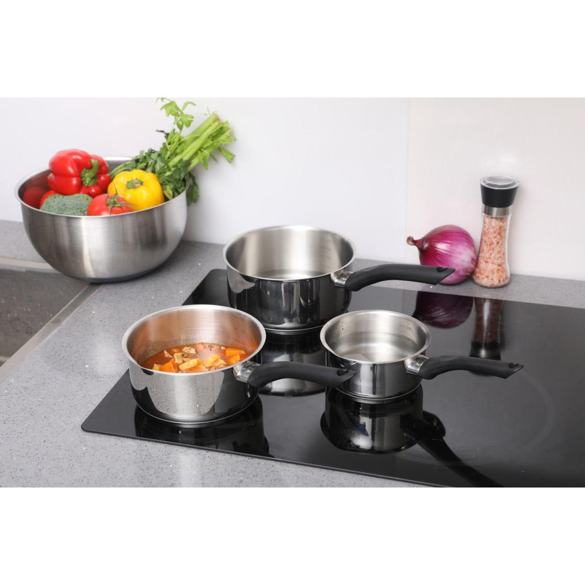 Voir la diapositive 5 : ESSENTIEL B Casserole 14cm inox