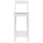 Voir la diapositive 4 : VIDAXL Chaises de bar lot de 2 blanc 40x41,5x112 cm bois de pin solide