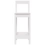 Voir la diapositive 4 : VIDAXL Chaises de bar lot de 2 blanc 40x41,5x112 cm bois de pin solide