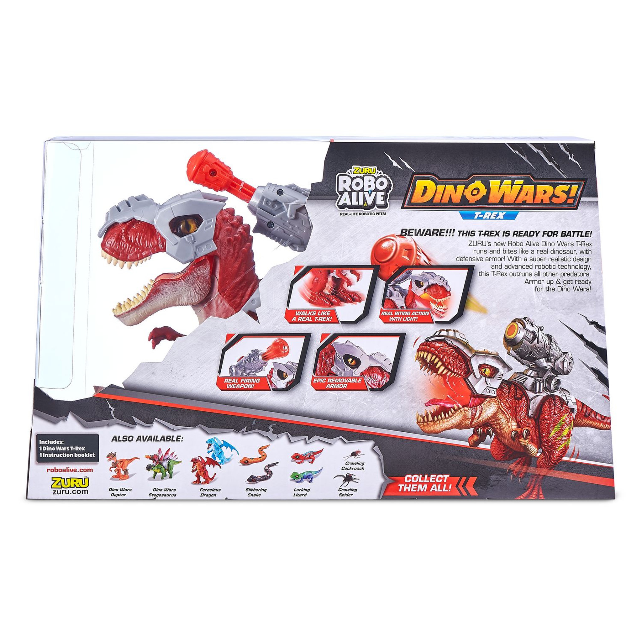 Voir la diapositive 2 : ZURU Dino War T-Rex