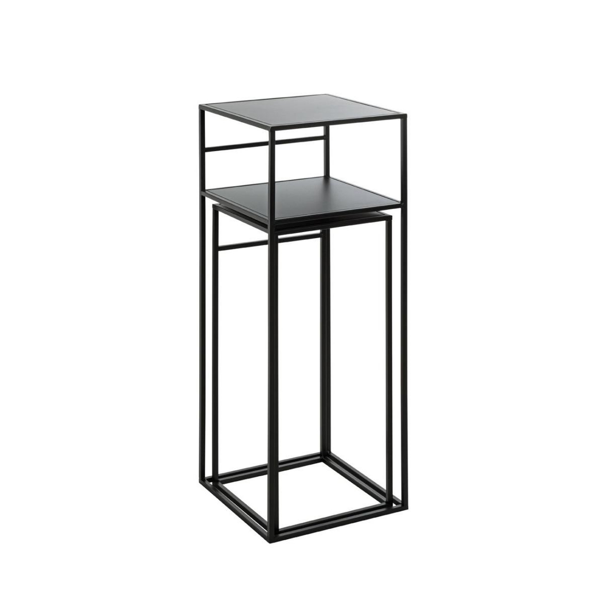 Voir la diapositive 4 : Paris Prix Lot de 2 tables d'appoint design  mino  85cm noir
