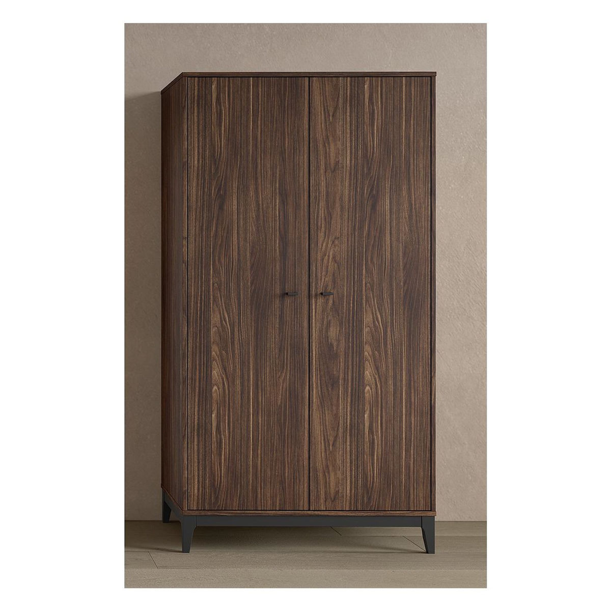 Vipack Armoire ilyas 2 portes noyer