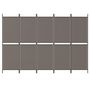 Voir la diapositive 3 : VIDAXL Cloison de separation 5 panneaux Anthracite 250x180 cm Tissu