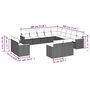Voir la diapositive 4 : VIDAXL Salon de jardin avec coussins 13 pcs beige resine tressee