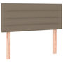 Voir la diapositive 4 : VIDAXL Tete de lit a LED Taupe 100x5x78/88 cm Tissu