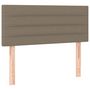 Voir la diapositive 4 : VIDAXL Tete de lit a LED Taupe 100x5x78/88 cm Tissu