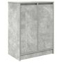 Voir la diapositive 2 : VIDAXL Armoire a chaussures gris beton 57x34x76 cm bois d'ingenierie