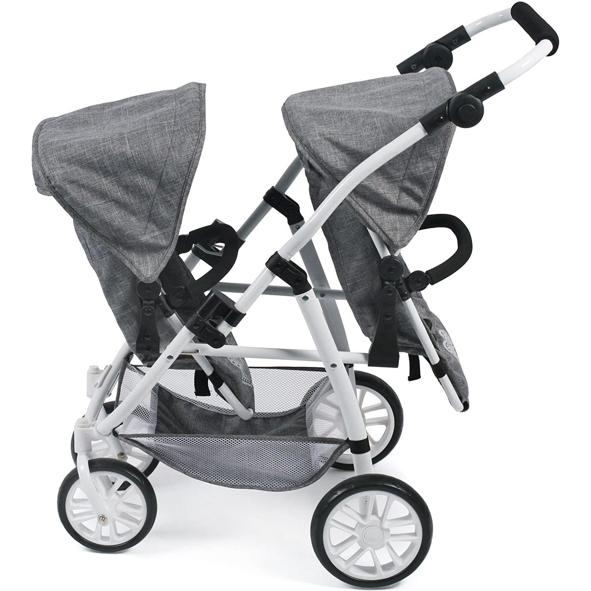 Voir la diapositive 5 : BAYER CHIC 2000 Le buggy Twinny pour poupées, Anthracite