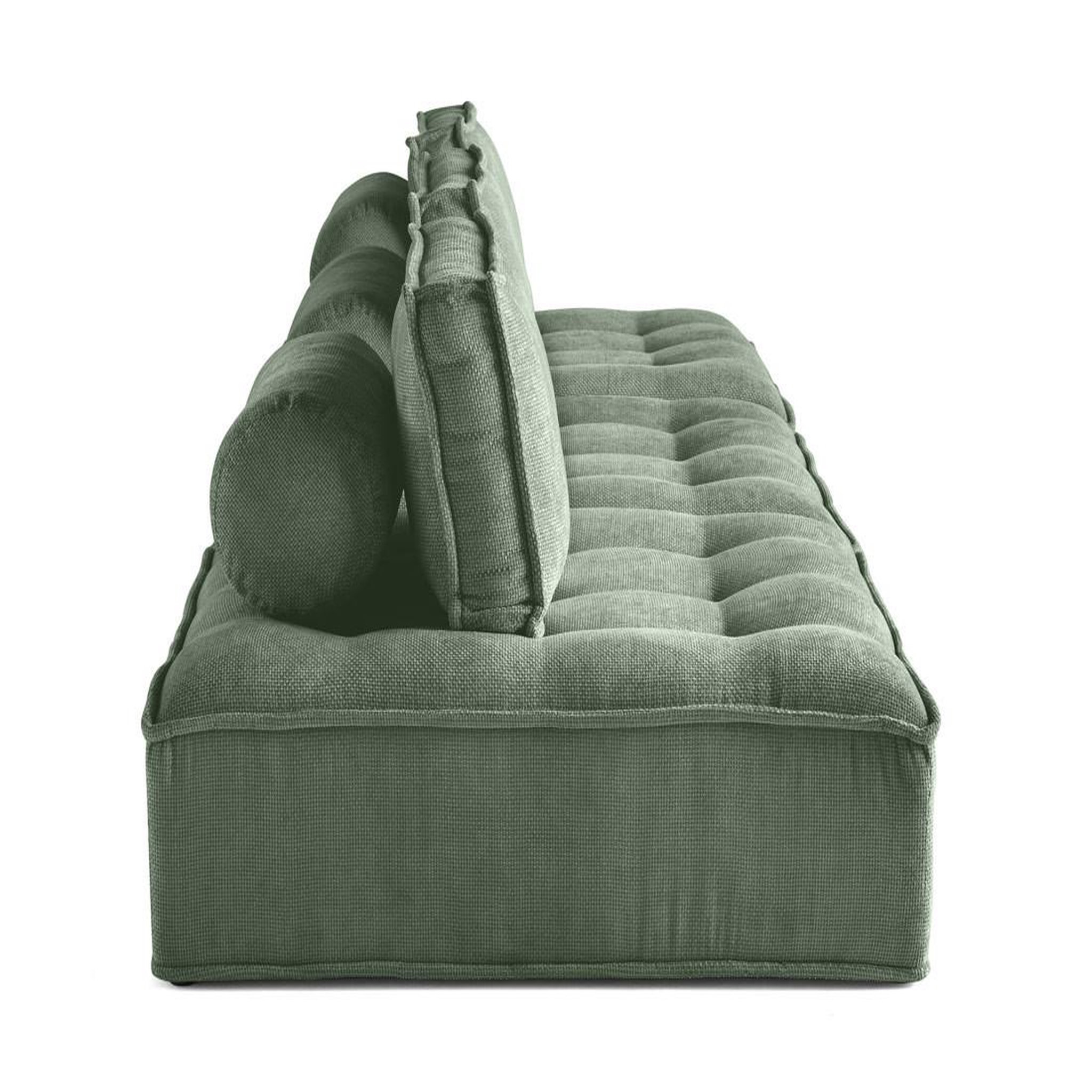 Voir la diapositive 3 : LISA DESIGN Marisol - canapé modulable droit 3 places - velours texturé