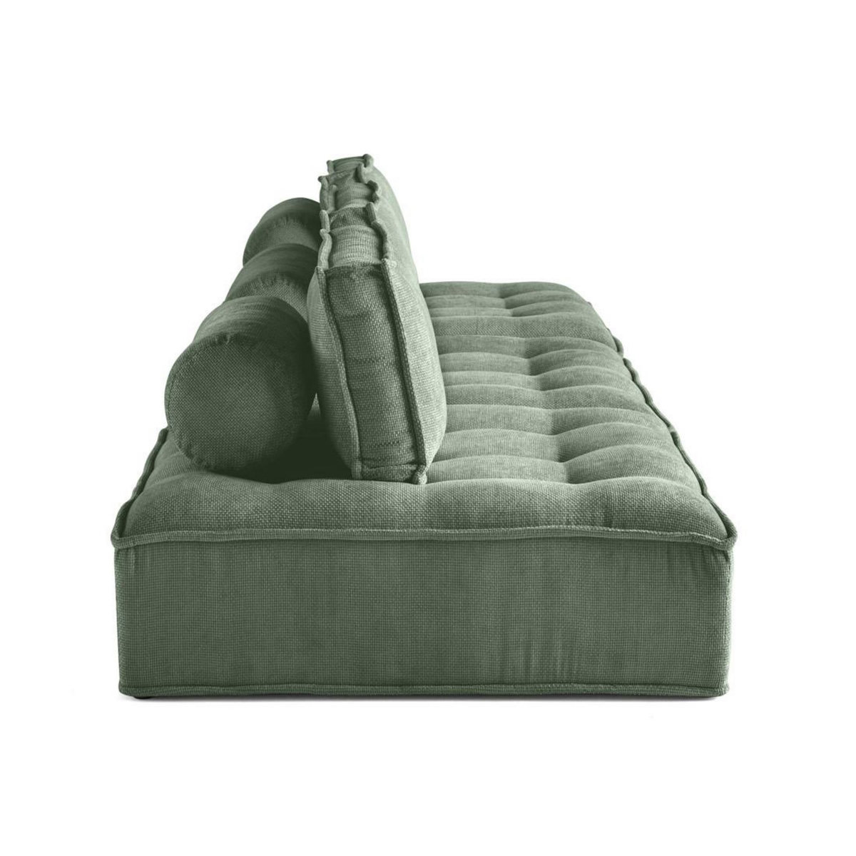 LISA DESIGN Marisol - canapé modulable droit 3 places - velours texturé