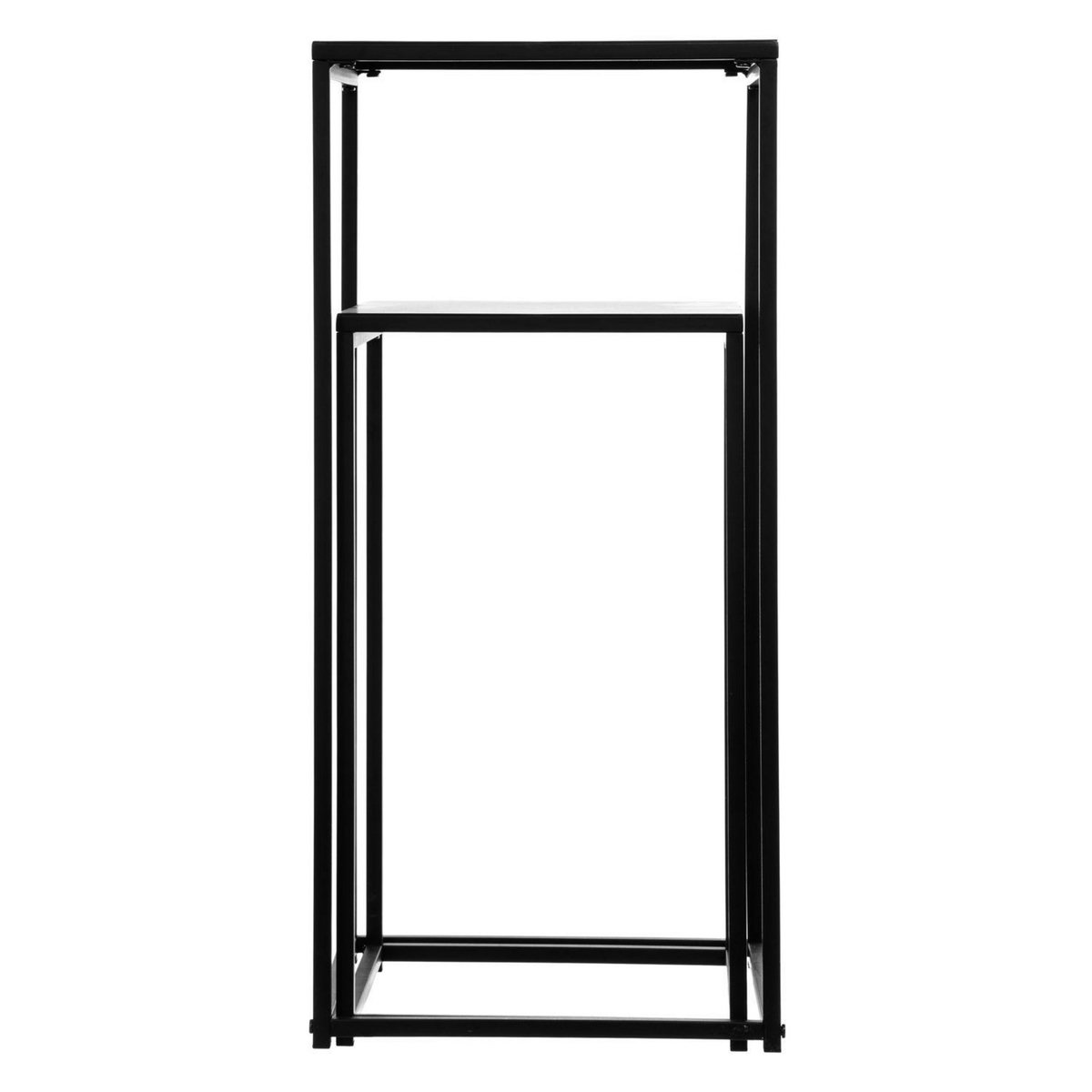 ATMOSPHERA Duo de tables d'appoint Gota en métal - Noir