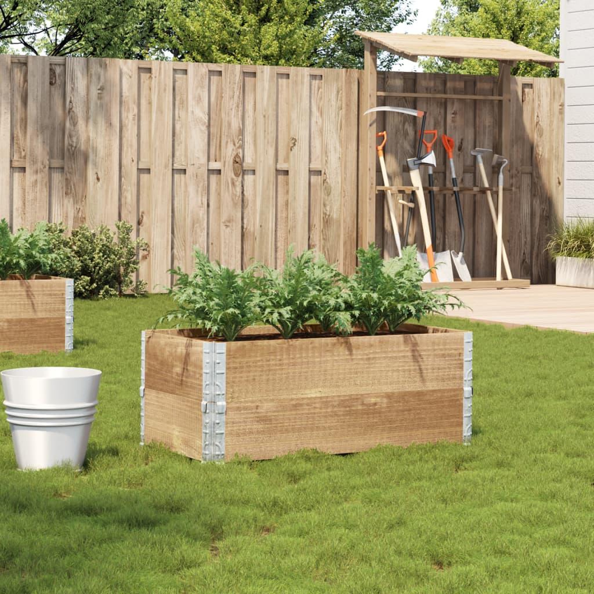 VIDAXL Jardiniere 100x50 cm bois de pin massif