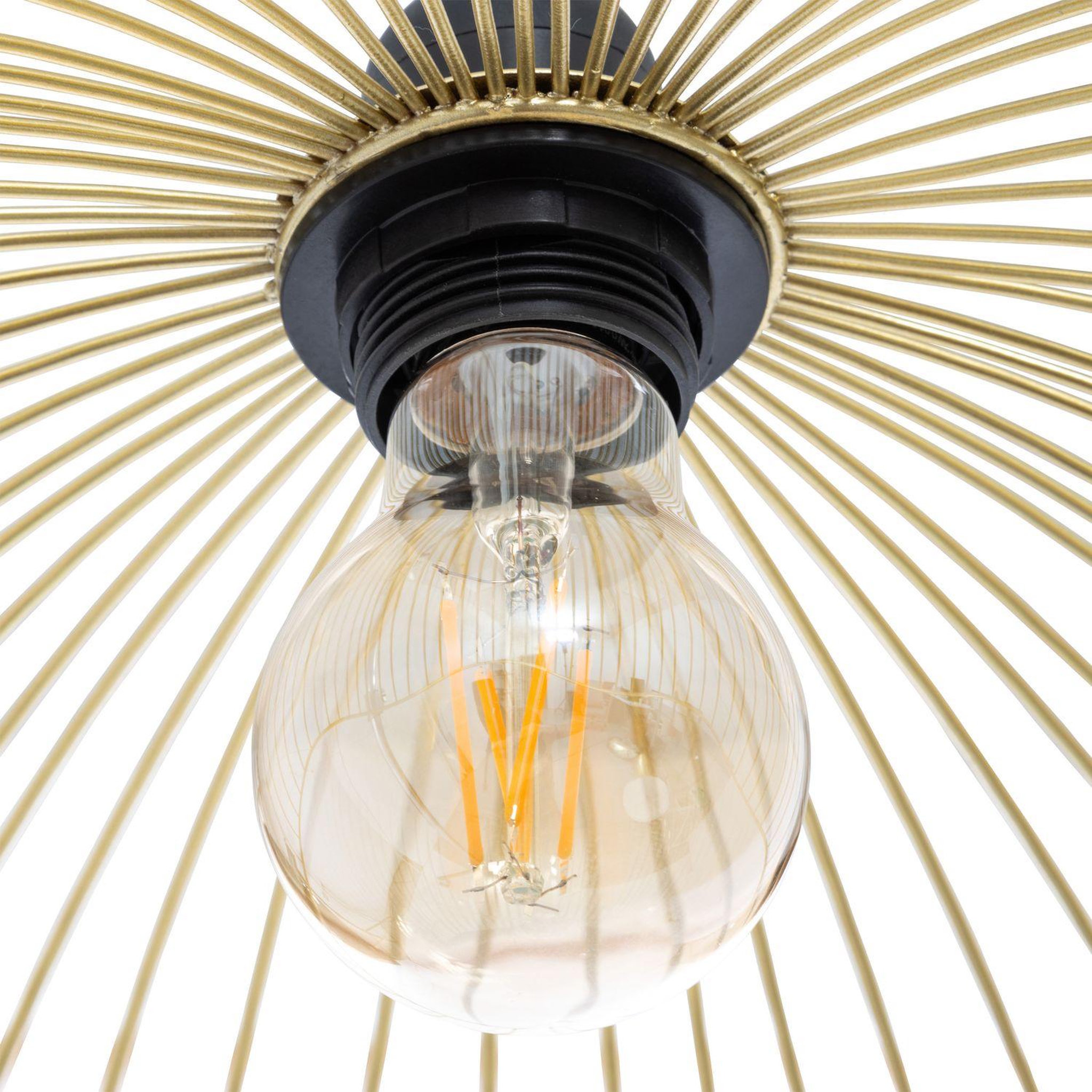 Voir la diapositive 4 : ATMOSPHERA Suspension filaire en métal galt - diam. 34 cm - doré