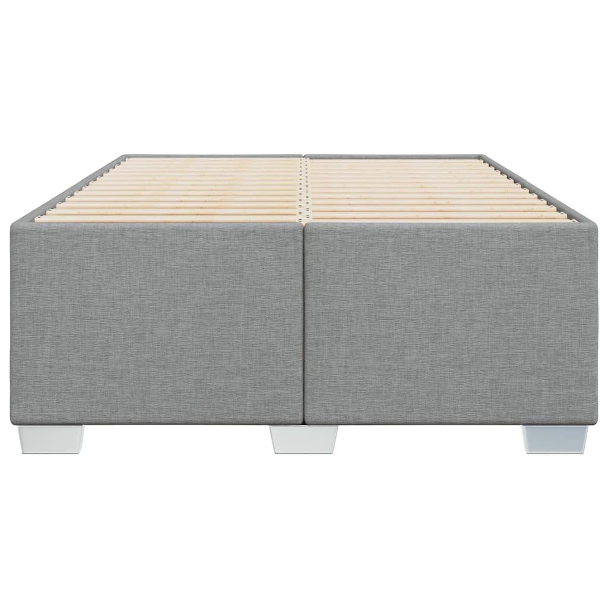 Voir la diapositive 4 : VIDAXL Cadre de lit sans matelas gris clair 120x200 cm tissu