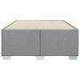 Voir la diapositive 4 : VIDAXL Cadre de lit sans matelas gris clair 120x200 cm tissu