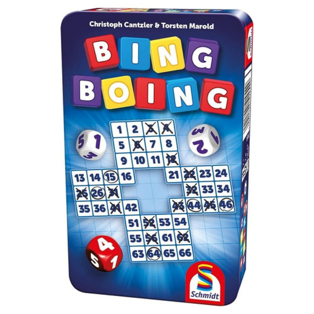 Schmidt Spiele Bing Boing - Jeu format voyage en boite metal