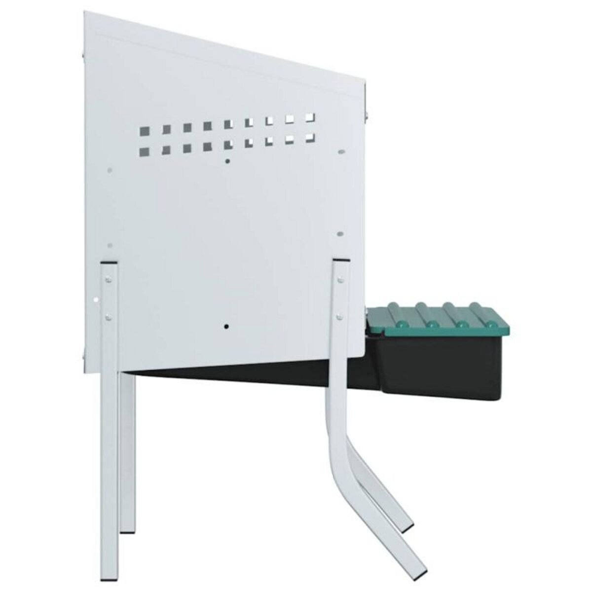 VIDAXL Nichoir à poules1 compartiment avec pieds en acier galvanisé