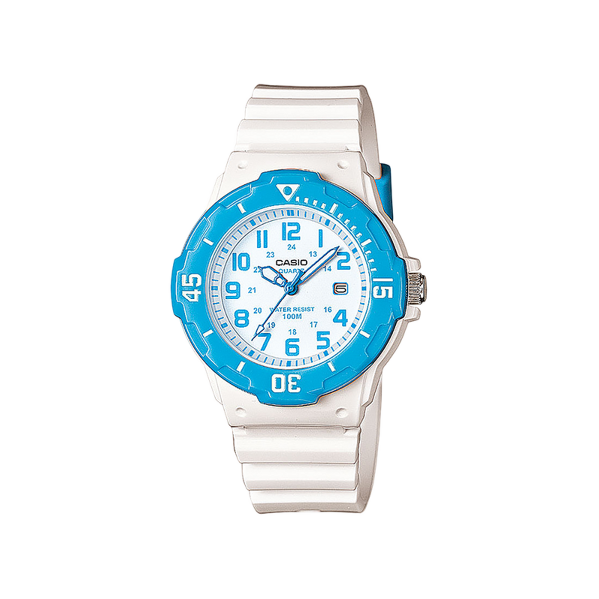 CASIO Montre Casio Collection Fille R sine Blanc et Bleue LRW 200H