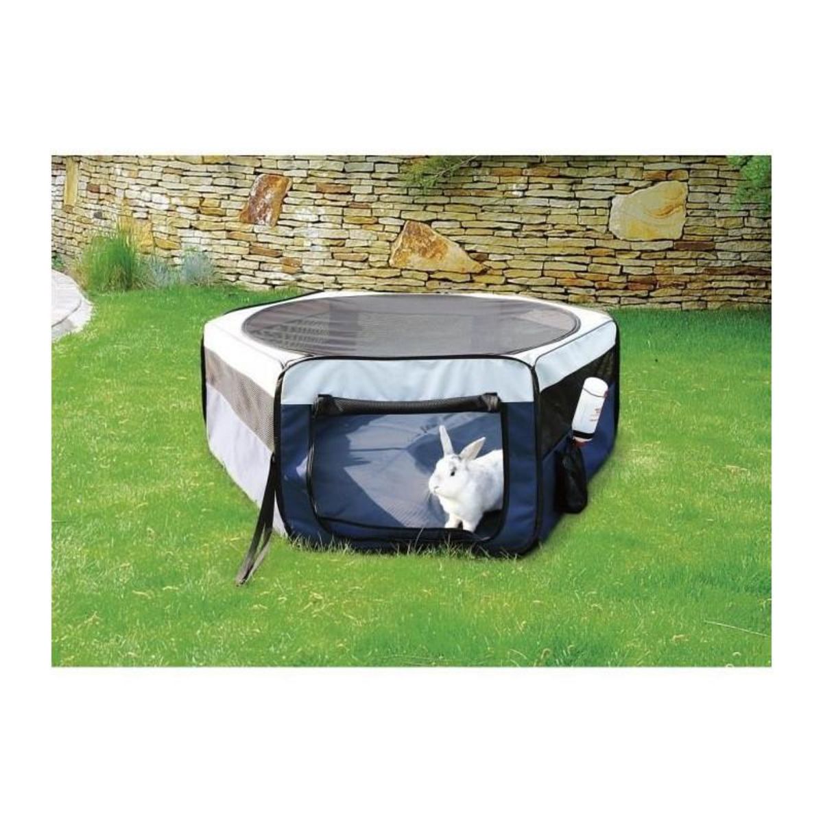 Trixie TRIXIE Enclos pour lapins/chiots ø 130 × 55 cm bleu/gris