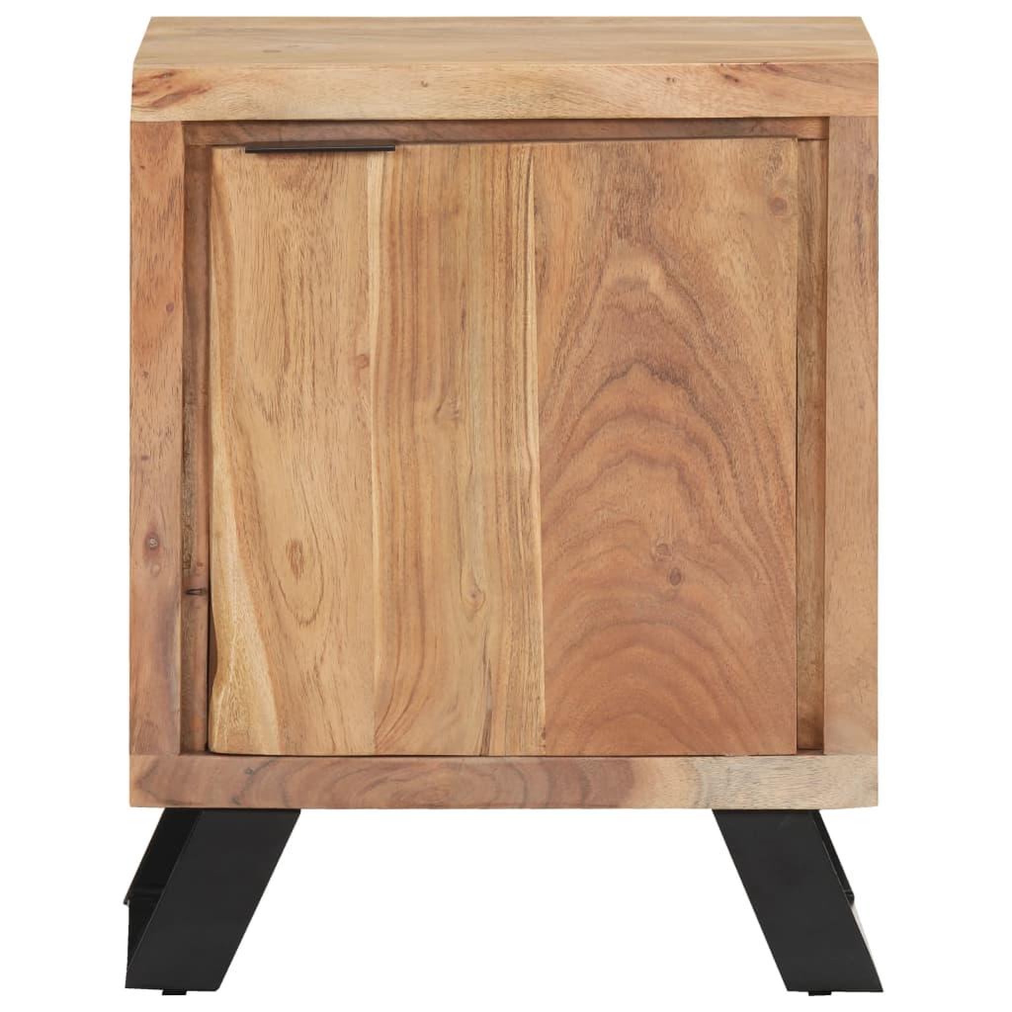 Voir la diapositive 2 : VIDAXL Table de chevet 40x30x50 cm bois d'acacia avec bord naturel