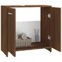 Voir la diapositive 4 : VIDAXL Armoire de bain Chene marron 60x33x60 cm Bois d'ingenierie
