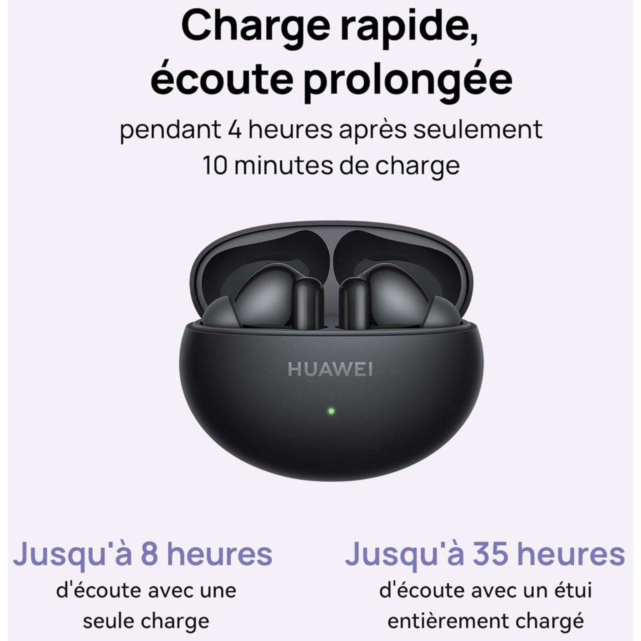 Voir la diapositive 4 : HUAWEI Ecouteurs Freebuds 6i noir