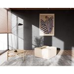 LISA DESIGN Alya - pouf en simili. Coloris disponibles : Marron, Beige, Orange, Noir