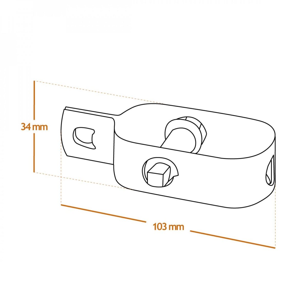 LINXOR Lot de 10 tendeurs en acier galvanisé N°3 pour fil de grillage ou autre