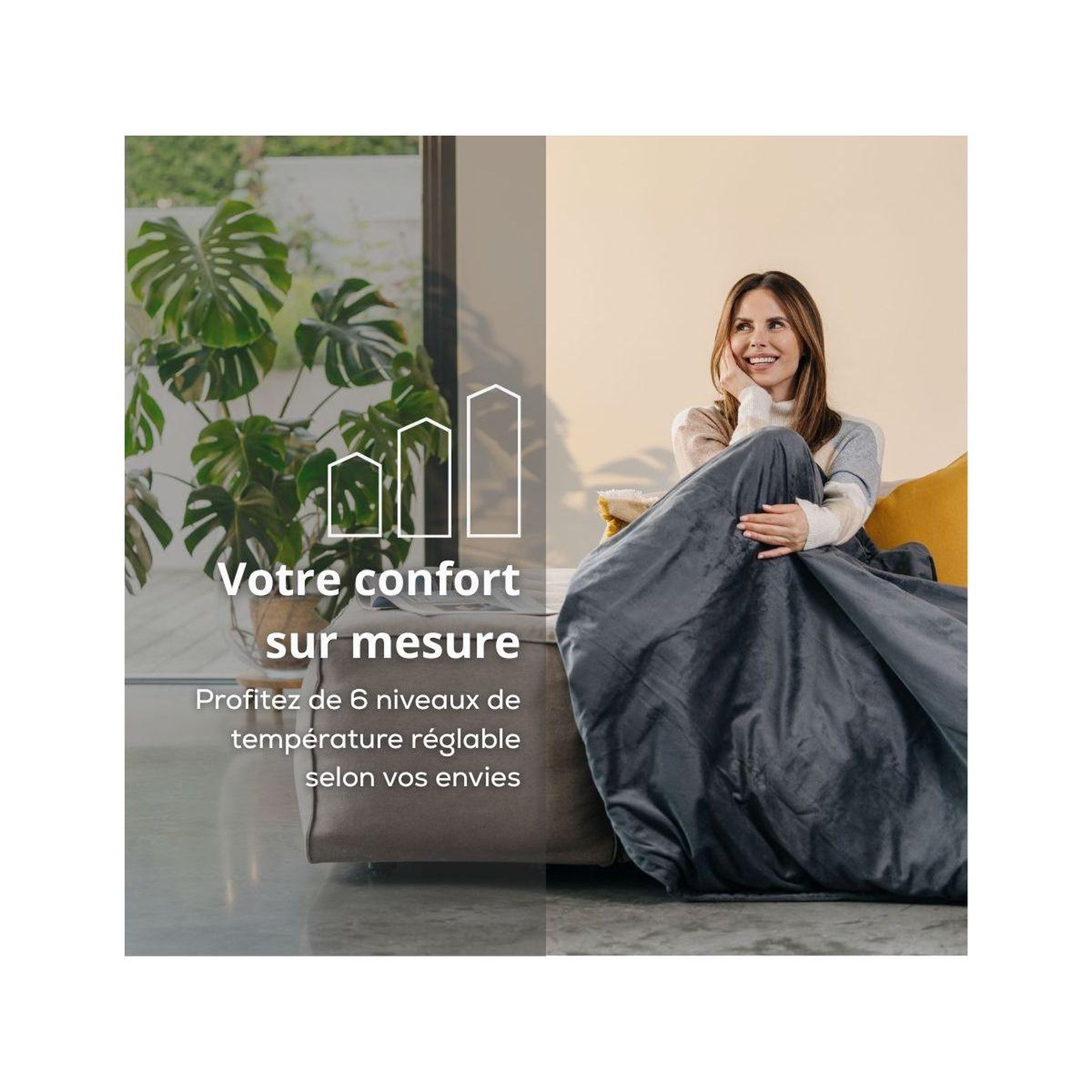 Voir la diapositive 4 : Beurer Couverture chauffante HD 1 R Cosy+