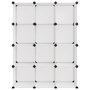 Voir la diapositive 3 : VIDAXL Cubes de rangement 12 pcs Transparent PP