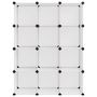 Voir la diapositive 3 : VIDAXL Cubes de rangement 12 pcs Transparent PP