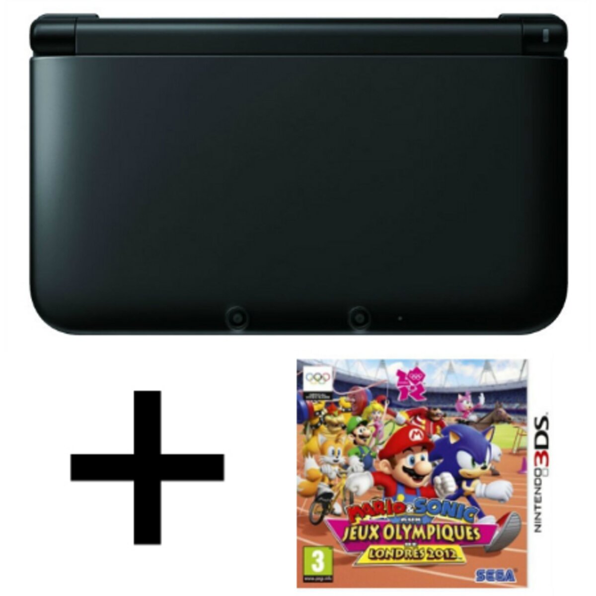 3DS XL Noire + Jeu 3DS Mario et Sonic aux JO