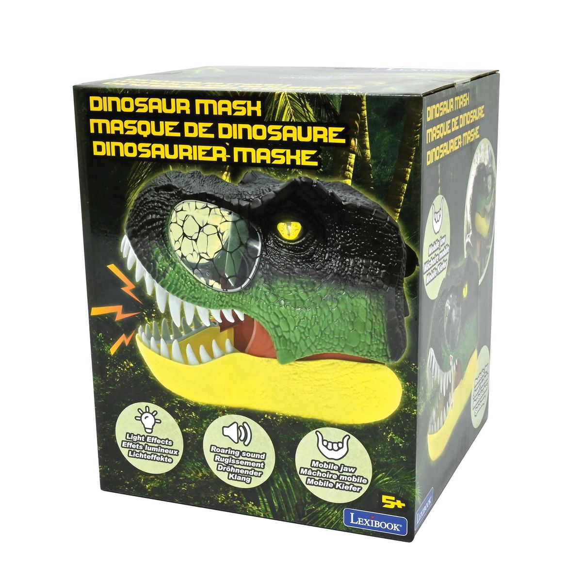 Lexibook Masque Dinosaure réaliste avec effets de sons et lumières