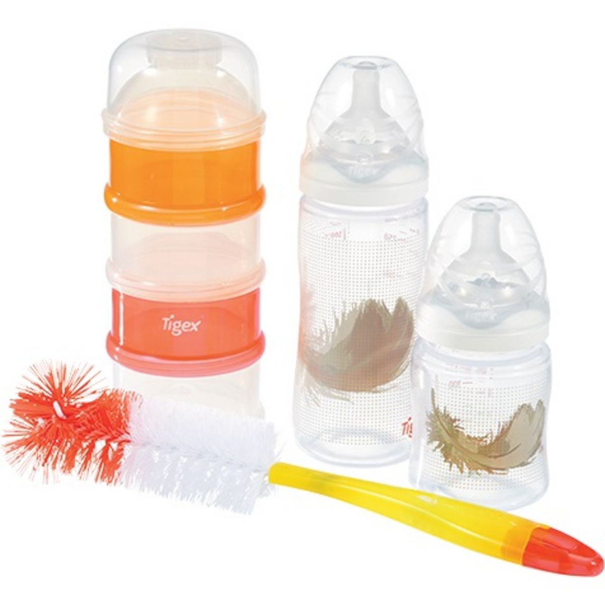 TIGEX Coffret nouveau né 2 biberons et accessoires