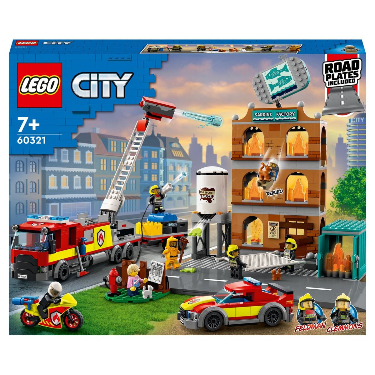 Soldes LEGO City - La brigade des pompiers (60321) 2024 au