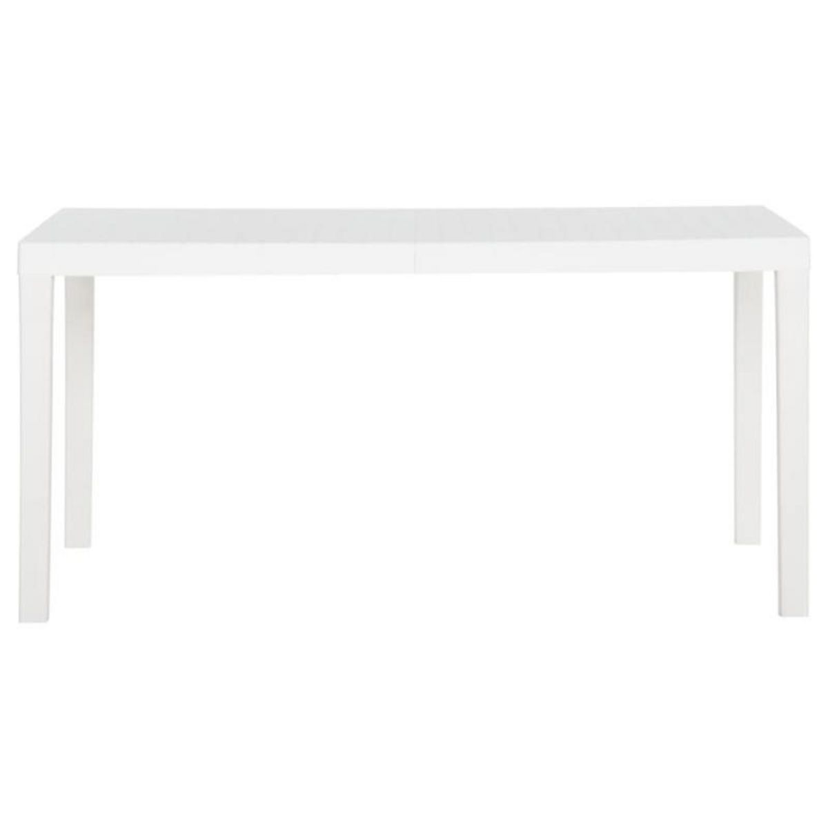 VIDAXL Table de jardin 150x90x72 cm PP Blanc