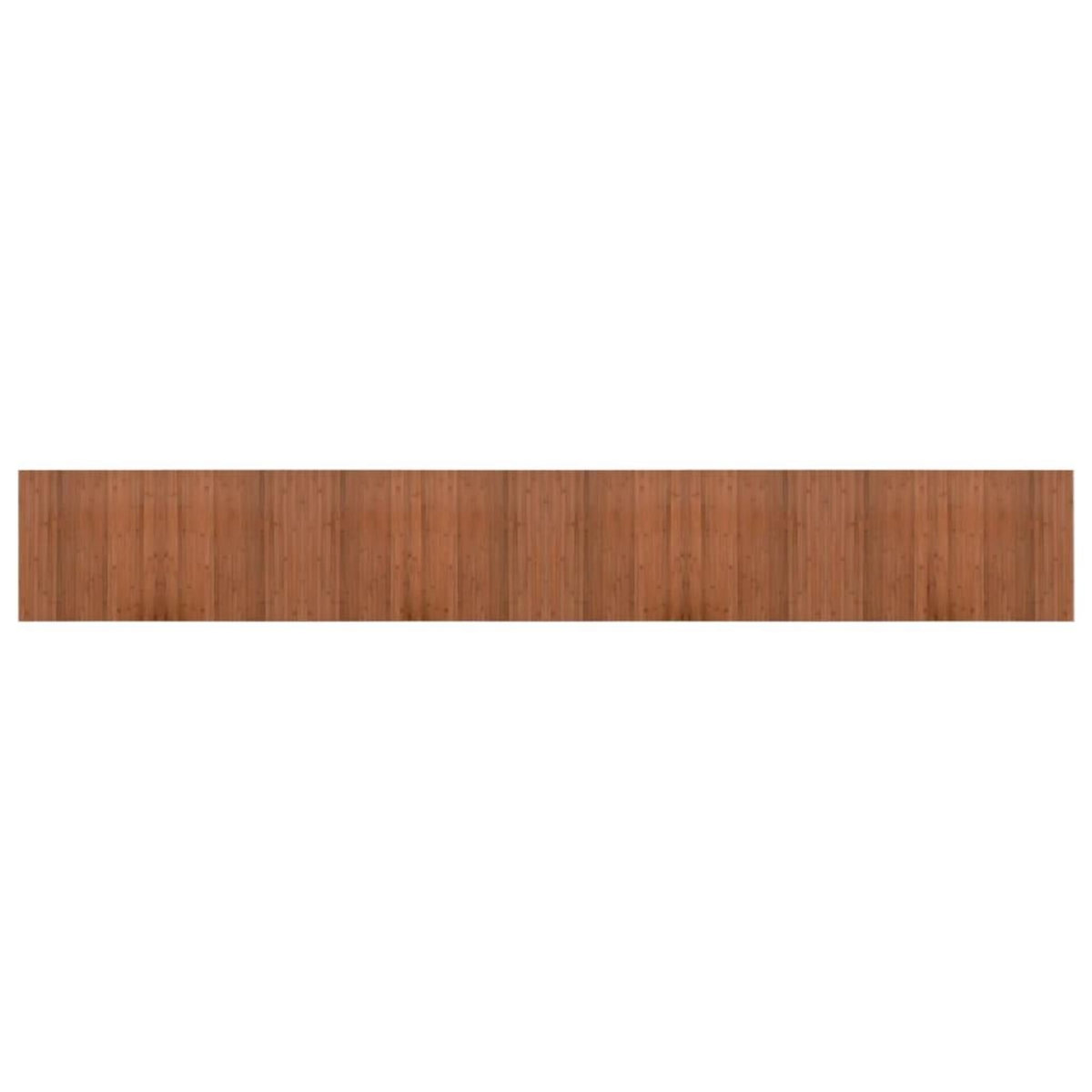 VIDAXL Tapis rectangulaire marron 60x400 cm bambou