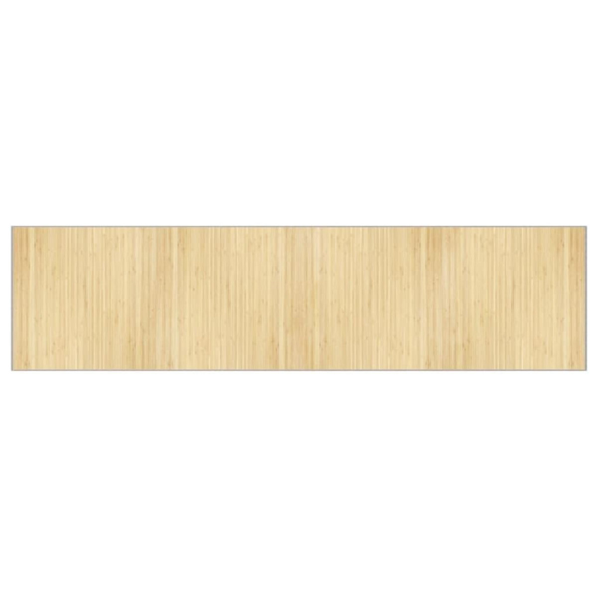 VIDAXL Tapis rectangulaire naturel clair 100x400 cm bambou