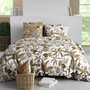 Voir la diapositive 1 : ATELIER DU COTON Housse de couette 260x240 KAHONI + 2 taies coton 57 fils
