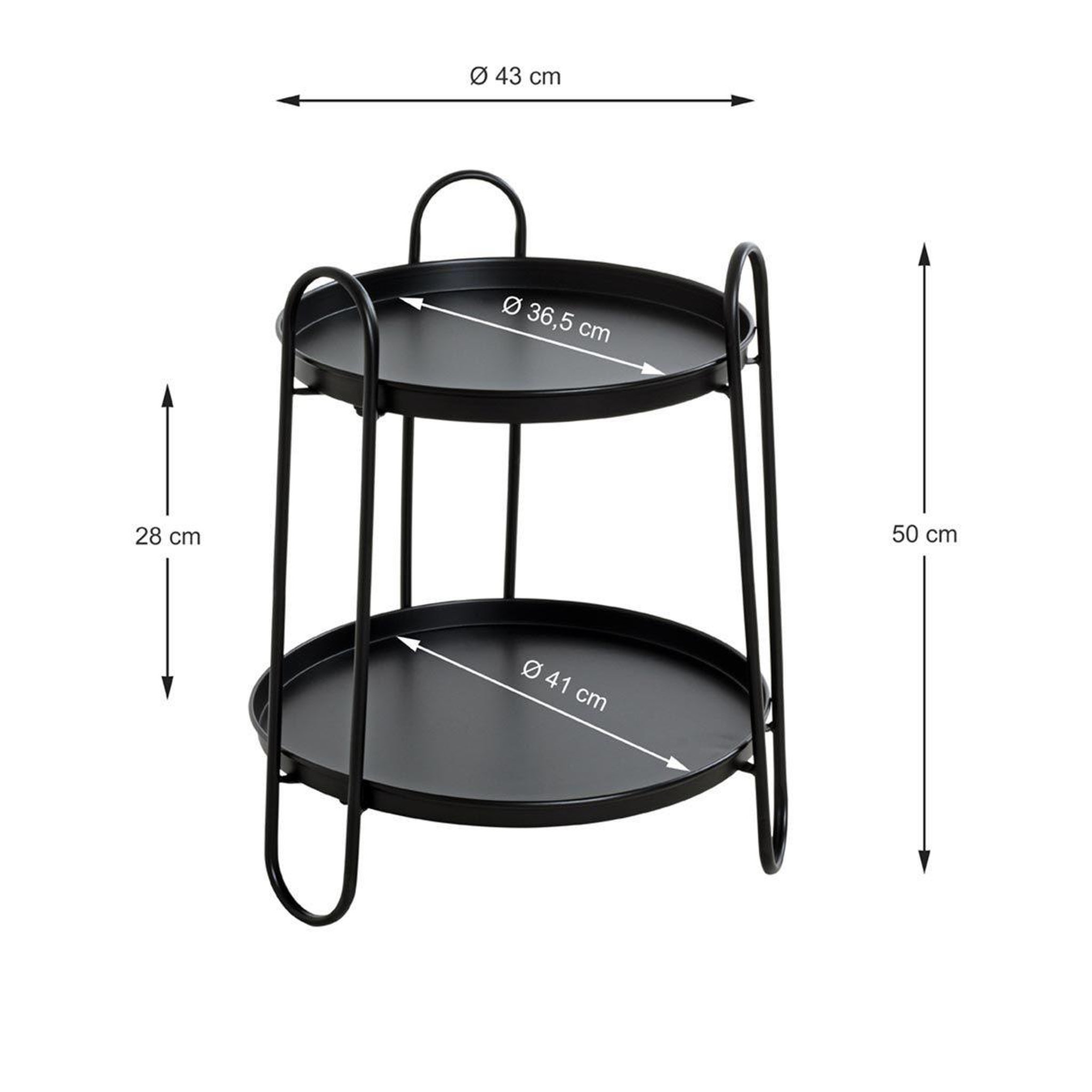 Voir la diapositive 4 : Paris Prix Table d'appoint design  amita  50cm noir laqué