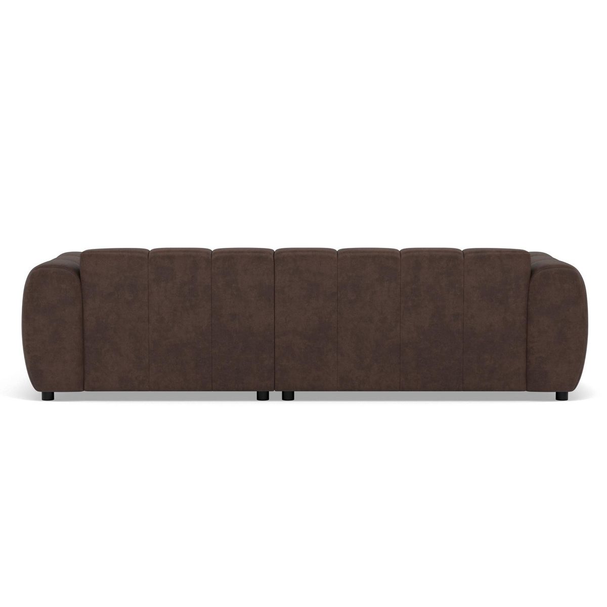 LISA DESIGN Curtis - canapé d'angle droit 4 places en simili