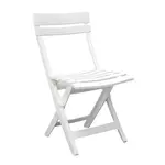 GROSFILLEX Chaise de jardin pliante - Résine - Blanc - MIAMI