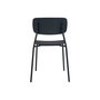 Voir la diapositive 6 : SWEEEK Lot de 4 chaises de jardin empilables acier et plastique anthracite - Liva