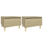 Voir la diapositive 2 : VIDAXL Tables d'appoint 2 pcs Chene sonoma 50x46x35 cm Bois ingenierie